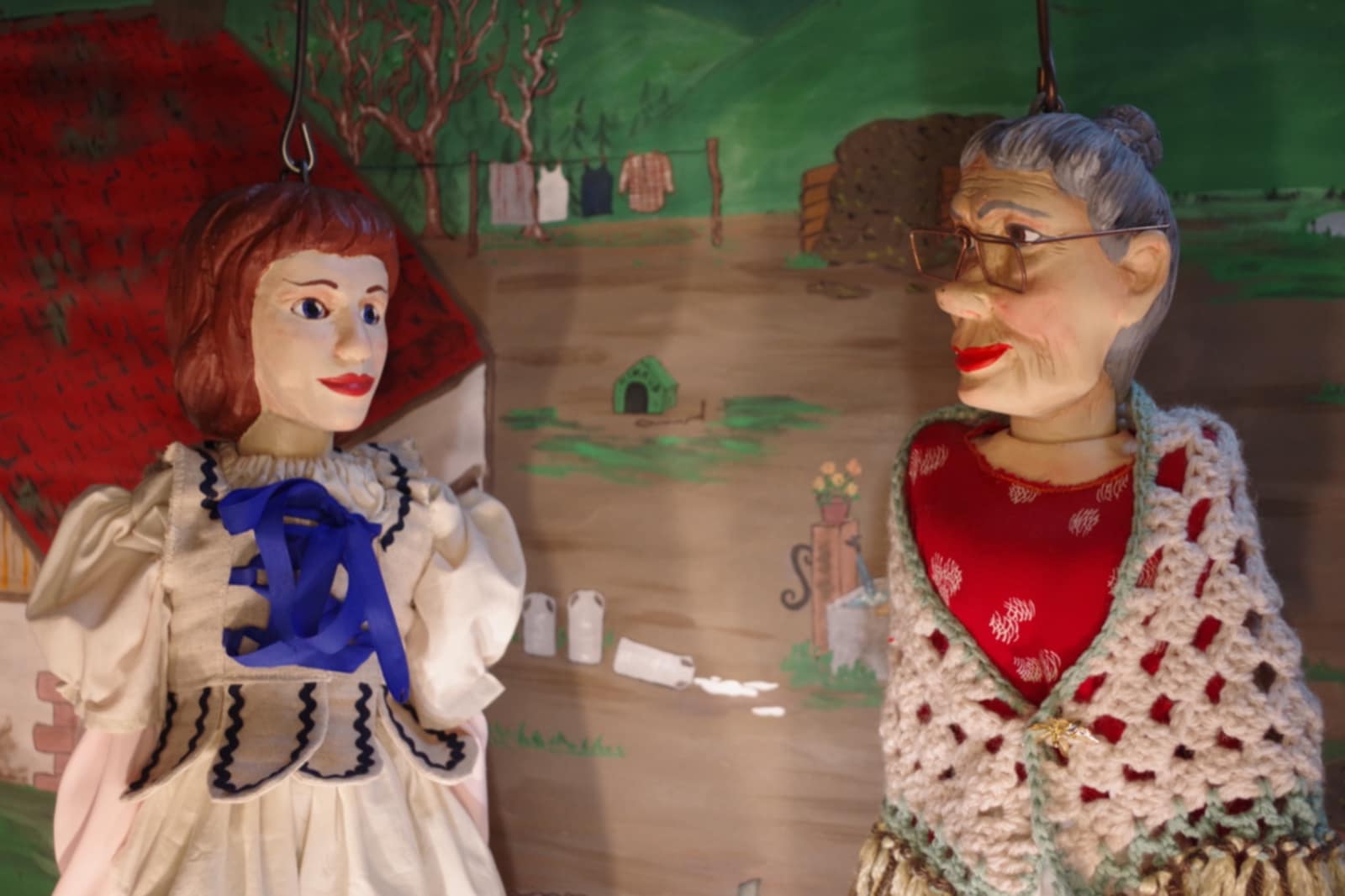 Marionnettes de thème Petit Chaperon Rouge