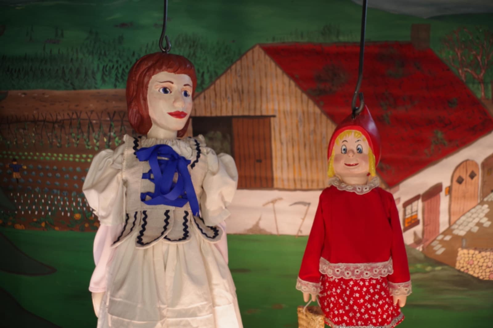 Marionnettes de thème Petit Chaperon Rouge